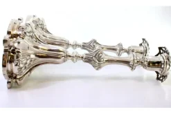 Pamono Silver Candlesticks with Stems Revealed with Palms, Set of 2><noscript><img width=