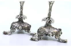 Pamono Silver Candlesticks with Floral Motifs><noscript><img width=