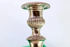 Sale Pamono Silver Candlesticks with Fluted Reliefs on Circular Bases, Set of 2