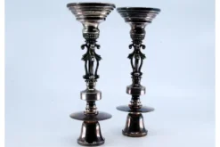Discount Pamono Silver Candlesticks with Plain Sconces, Set of 2