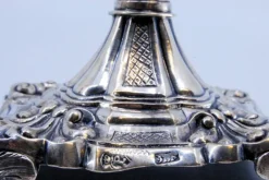 Pamono Silver Candlesticks with Stems Embossed with Palms, Set of 2><noscript><img width=