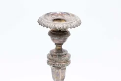 Clearance Pamono Silver Candlesticks with Turned Stems, Set of 2