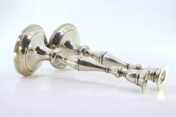 Pamono Silver Candlesticks with Smooth Stems, Set of 2><noscript><img width=