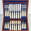 Pamono Silver Cutlery Service by Henry Wilkinson, 1872, Set of 24> Cutlery & Serving Utensils