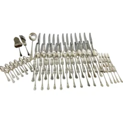 Online Pamono Silver Cutlery Set from Fimara, 1970s, Set of 87