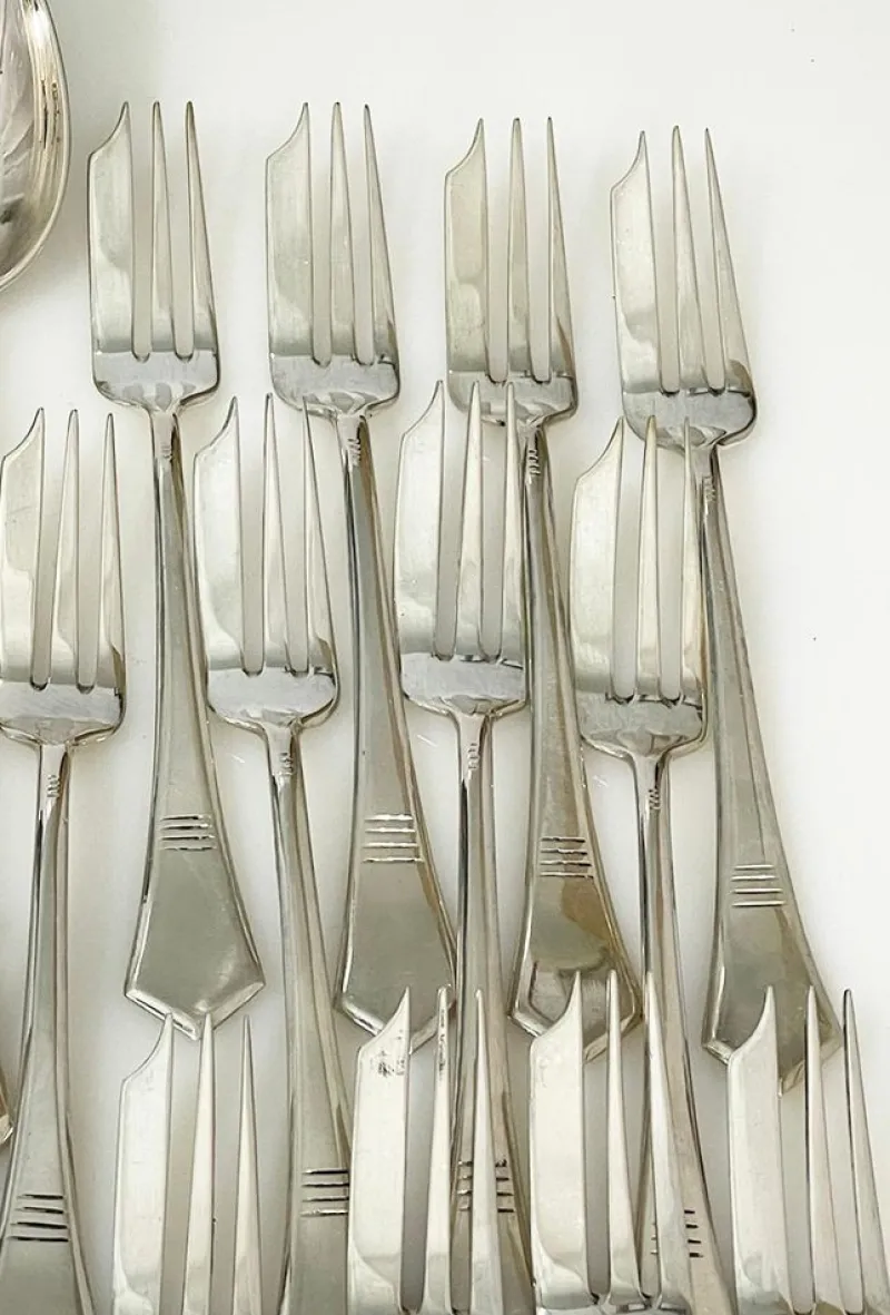 Online Pamono Silver Cutlery Set from Fimara, 1970s, Set of 87