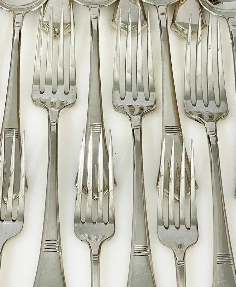 Online Pamono Silver Cutlery Set from Fimara, 1970s, Set of 87