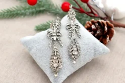 Pamono Silver Earrings with Quartz, Set of 2><noscript><img width=