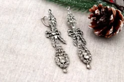 Pamono Silver Earrings with Quartz, Set of 2><noscript><img width=