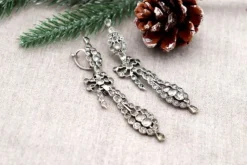 Pamono Silver Earrings with Quartz, Set of 2><noscript><img width=