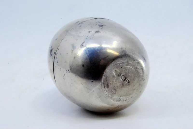 Best Pamono Silver Egg-Shaped Salt Shaker with Ballast Inside
