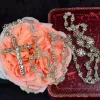 Hot Pamono Silver Filigree Crucifix Rosary Necklace, 1920s