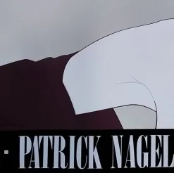 Pamono Silver Foiled Sunglasses Art Poster by Patrick Nagel, 1980s><noscript><img width=
