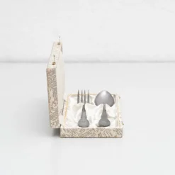 Sale Pamono Silver Fork and Spoon in Box, 1950s, Set of 3