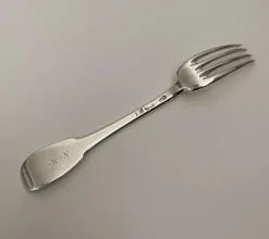 Best Pamono Silver Fork from NM, 18th Century