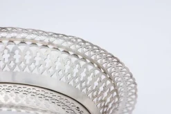 Hot Pamono Silver Fruit Bowl with Rack