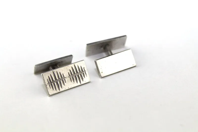 Clearance Pamono Silver Gilt Cufflinks, 1960s, Set of 2