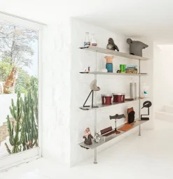 Pamono Silver Hypostyla System 3 by Oscar Tusquets & Lluis Clotet for BD Barcelona><noscript><img width=