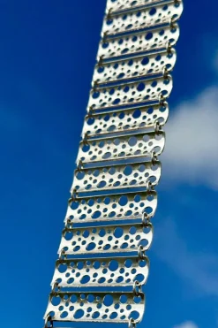 Clearance Pamono Silver Lace Bracelet by Liisa Vitali for Nesto, 1971