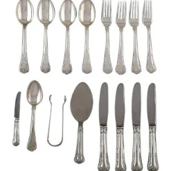 Sale Pamono Silver Lunch Service Set from Cohr, 20th Century, Set of 16