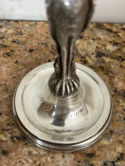Best Pamono Silver Metal Menu Holder, 1900