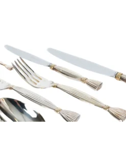 Pamono Silver Metal Moisson Cutlery Set from Hermès Paris, 1950s, Set of 48> Cutlery & Serving Utensils