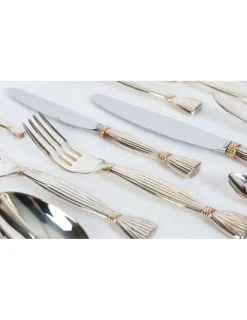 Pamono Silver Metal Moisson Cutlery Set from Hermès Paris, 1950s, Set of 48><noscript><img width=