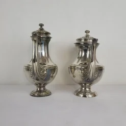 Best Pamono Silver Metal Tea or Coffee Service, 1905, Set of 5