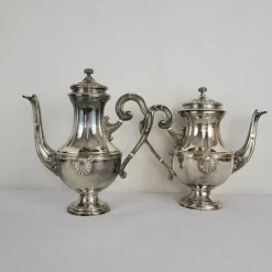 Best Pamono Silver Metal Tea or Coffee Service, 1905, Set of 5