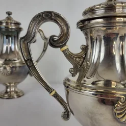 Best Pamono Silver Metal Tea or Coffee Service, 1905, Set of 5