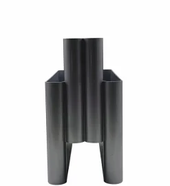 Pamono Silver Model 4676 Magazine Holder by Giotto Stoppino for Kartell, Italy, 1970s><noscript><img width=