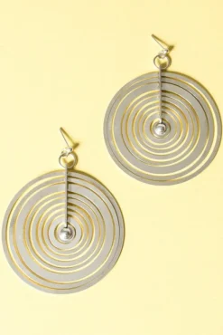 Pamono Silver Moon Earrings by Tapio Wirkkala from Nesto, 1972, Set of 2> Earrings
