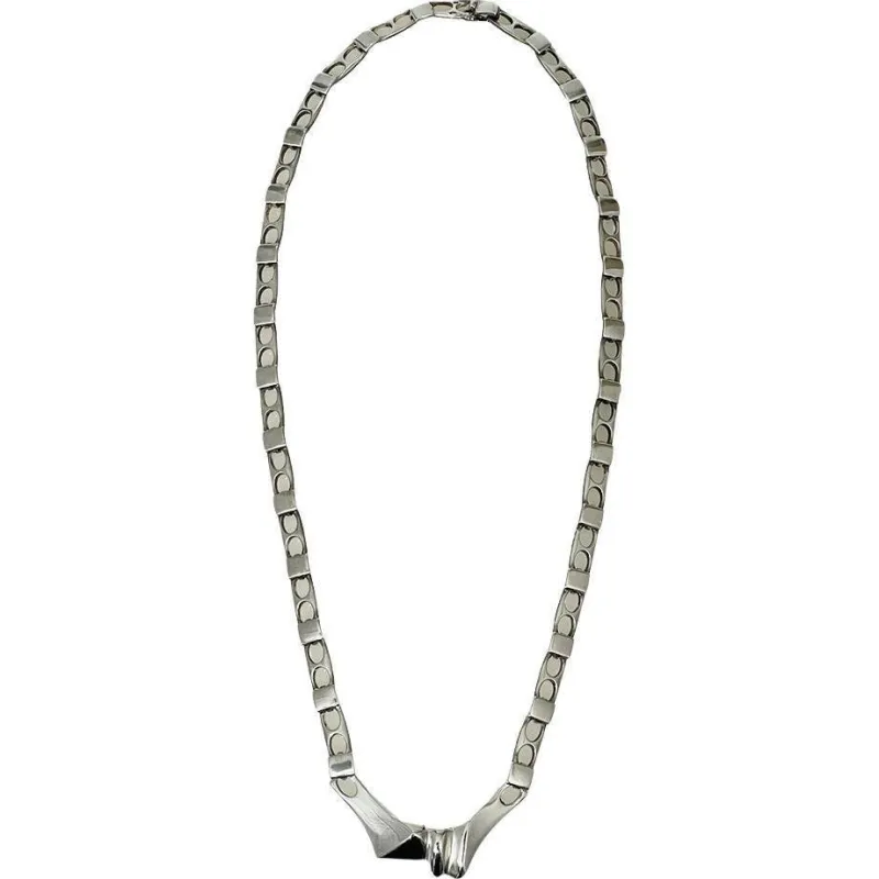 New Pamono Silver Necklace attributed to Björn Weckström for Lapponia, 1960s
