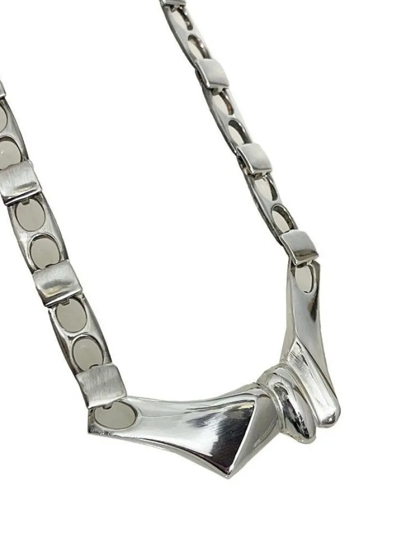New Pamono Silver Necklace attributed to Björn Weckström for Lapponia, 1960s