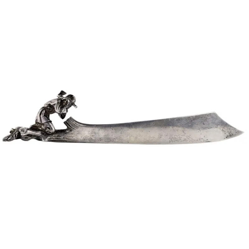 Discount Pamono Silver Paper Knife, 19th Century