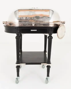 Pamono Silver Plate Beef Carving Trolley, 1930s> Serving Bar Carts & Trolleys