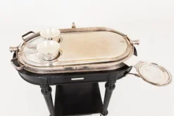 Pamono Silver Plate Beef Carving Trolley, 1930s><noscript><img width=