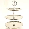 Pamono Silver Plate Cake Stand 3 Tiered Afternoon Tea> Cutlery & Serving Utensils