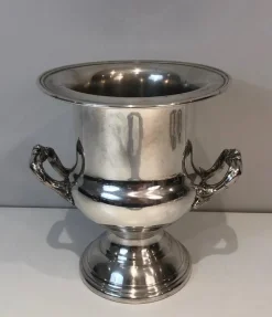 Pamono Silver Plated Champagne Bucket, France, 1900s> Ice Buckets & Wine Coolers