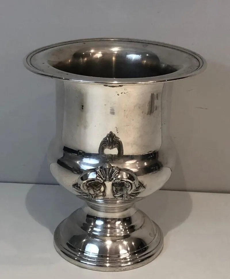 Pamono Silver Plated Champagne Bucket, France, 1900s> Ice Buckets & Wine Coolers