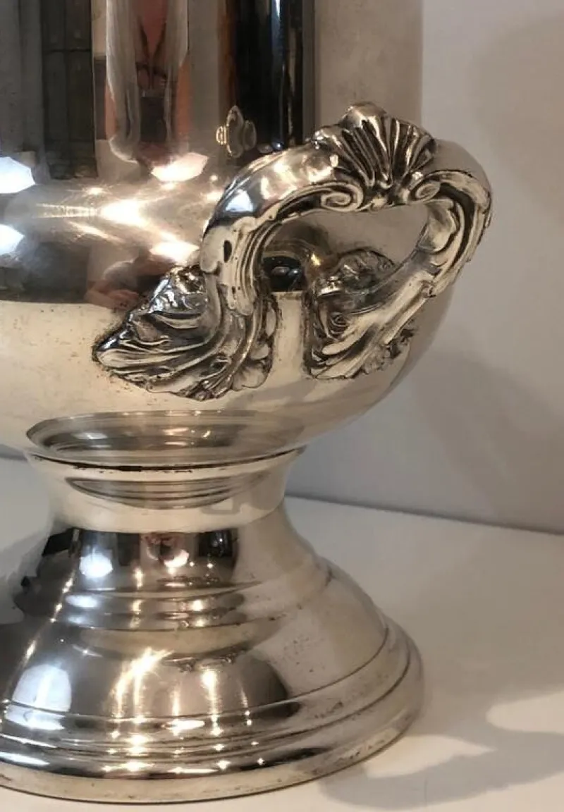 Pamono Silver Plated Champagne Bucket, France, 1900s> Ice Buckets & Wine Coolers