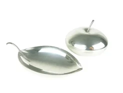 Pamono Silver Plated Metal Bowl and Box from Christofle, 1960s, Set of 2> Bowls