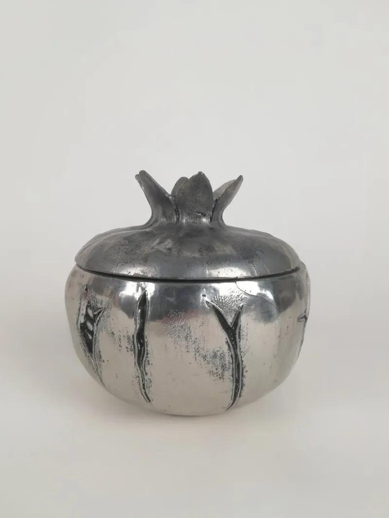 Best Pamono Silver Plated Pomegranate Ice Bucket by Mauro Manetti, Florence, Italy, 1970s