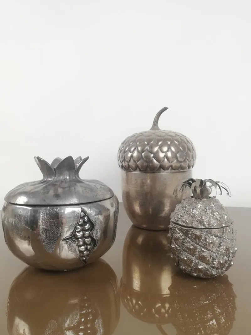 Best Pamono Silver Plated Pomegranate Ice Bucket by Mauro Manetti, Florence, Italy, 1970s