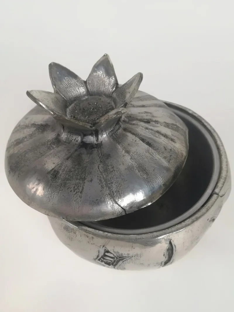 Best Pamono Silver Plated Pomegranate Ice Bucket by Mauro Manetti, Florence, Italy, 1970s