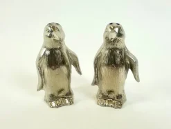 Pamono Silver Plated Salt and Pepper Penguins, 1970s, Set of 2><noscript><img width=