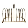 New Pamono Silver Plated Victorian English Toast Rack, 1890s