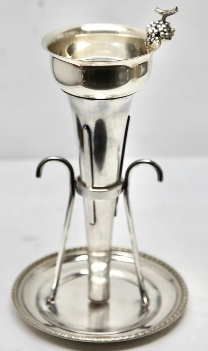 Clearance Pamono Silver Plated Wine Bar Funnel