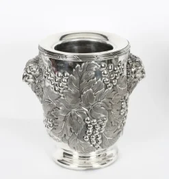 Pamono Silver Plated Wine Coolers from Hawksworth, Eyre & Co, 19th Century, Set of 2> Ice Buckets & Wine Coolers