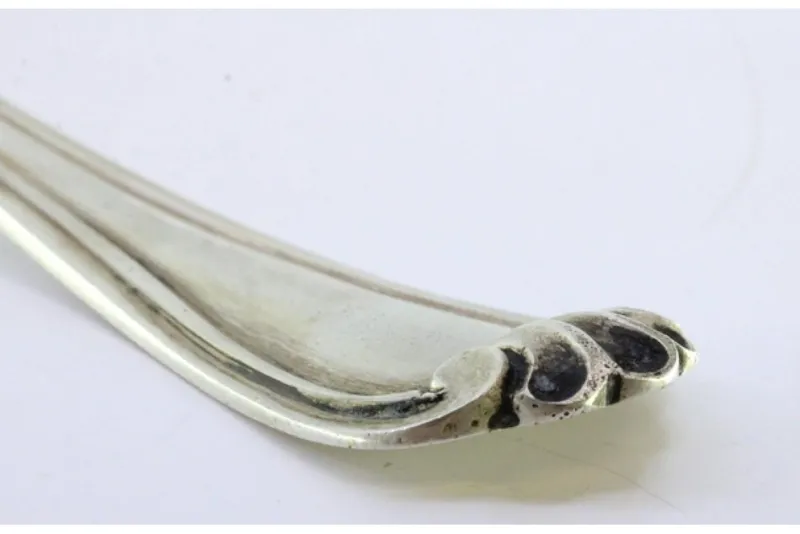 Online Pamono Silver Rice and Serving Spoon with Embossed Handle Grooves